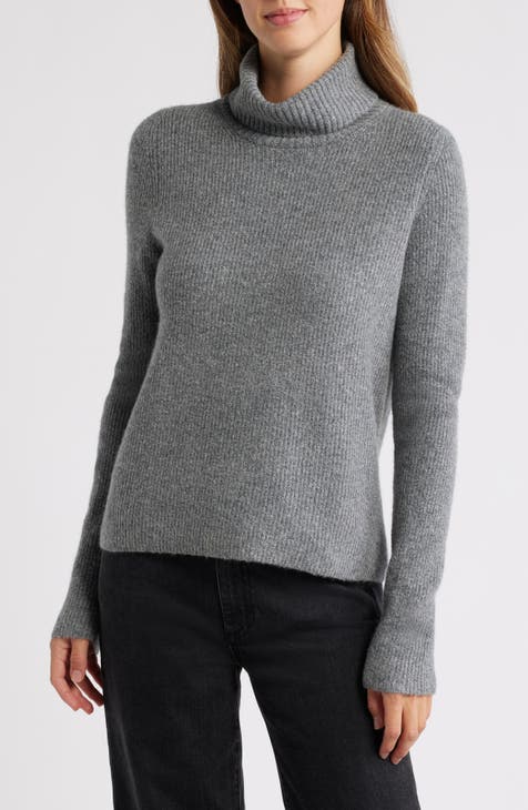 James perse - wool shops ribbed funnel neck sweatshirt sweater thick knit cozy revolve