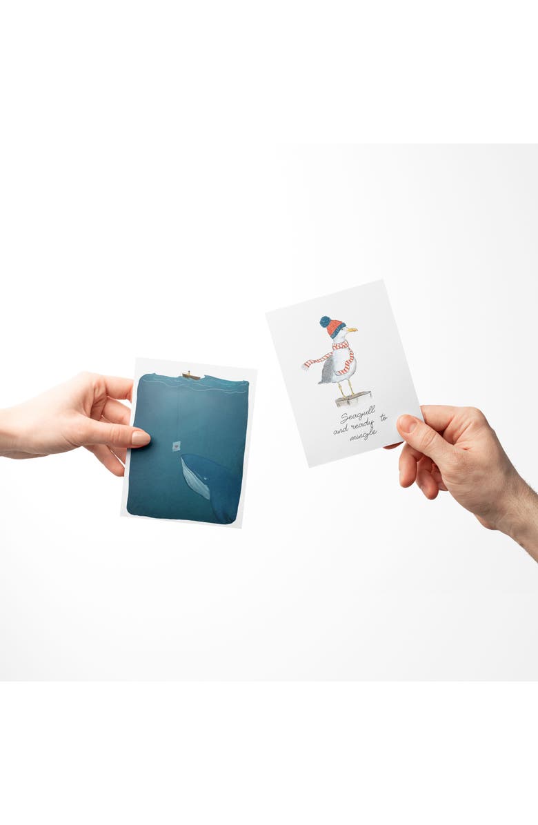 Ramus & Co Love/Friendship Greeting Card Pack (3ct) "Seagull, Ferris Wheel, Whale", Alternate, color, Multi-Pack