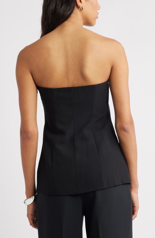 Open Edit Tunic Tube Top In Black