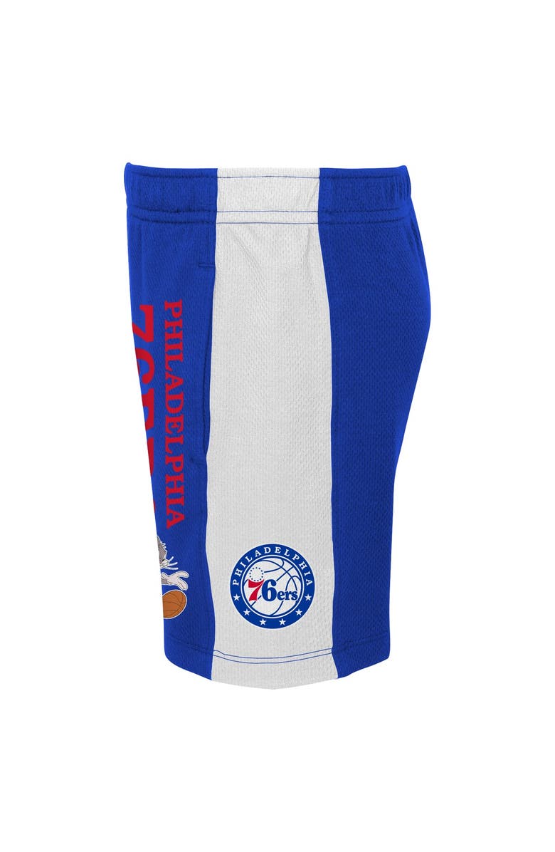 Outerstuff Youth Royal Philadelphia 76ers Space Jam 2 Slam Dunk Mesh Shorts, Alternate, color, Royal
