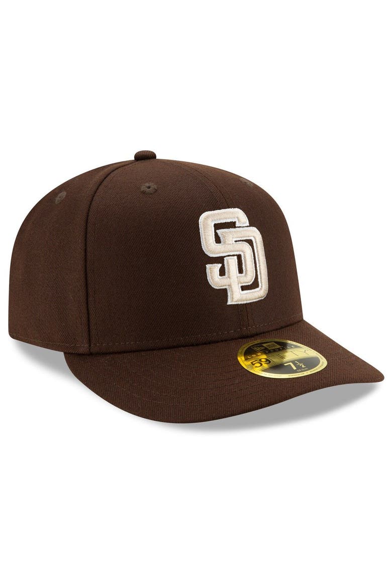 Men's New Era Brown San Diego Padres Alternate 2020 Authentic Collection On-Field Low Profile 59FIFTY Fitted Hat, Alternate, color, BROWN