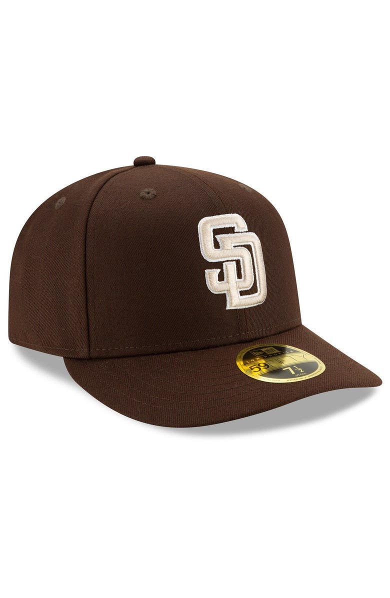 New Era Men's New Era Brown San Diego Padres Alternate 2020 Authentic Collection On-Field Low Profile 59FIFTY Fitted Hat, Alternate, color, Brown
