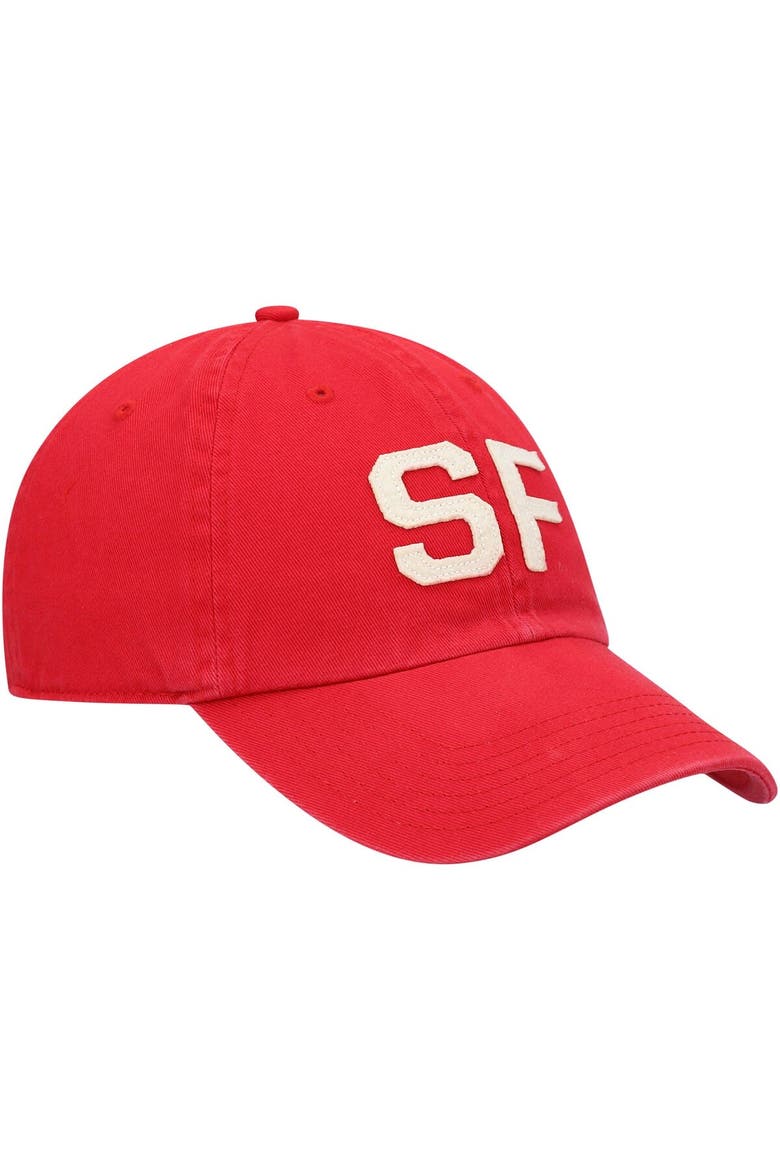 Women's '47 Scarlet San Francisco 49ers Finley Clean Up Adjustable Hat, Alternate, color, Scarlet