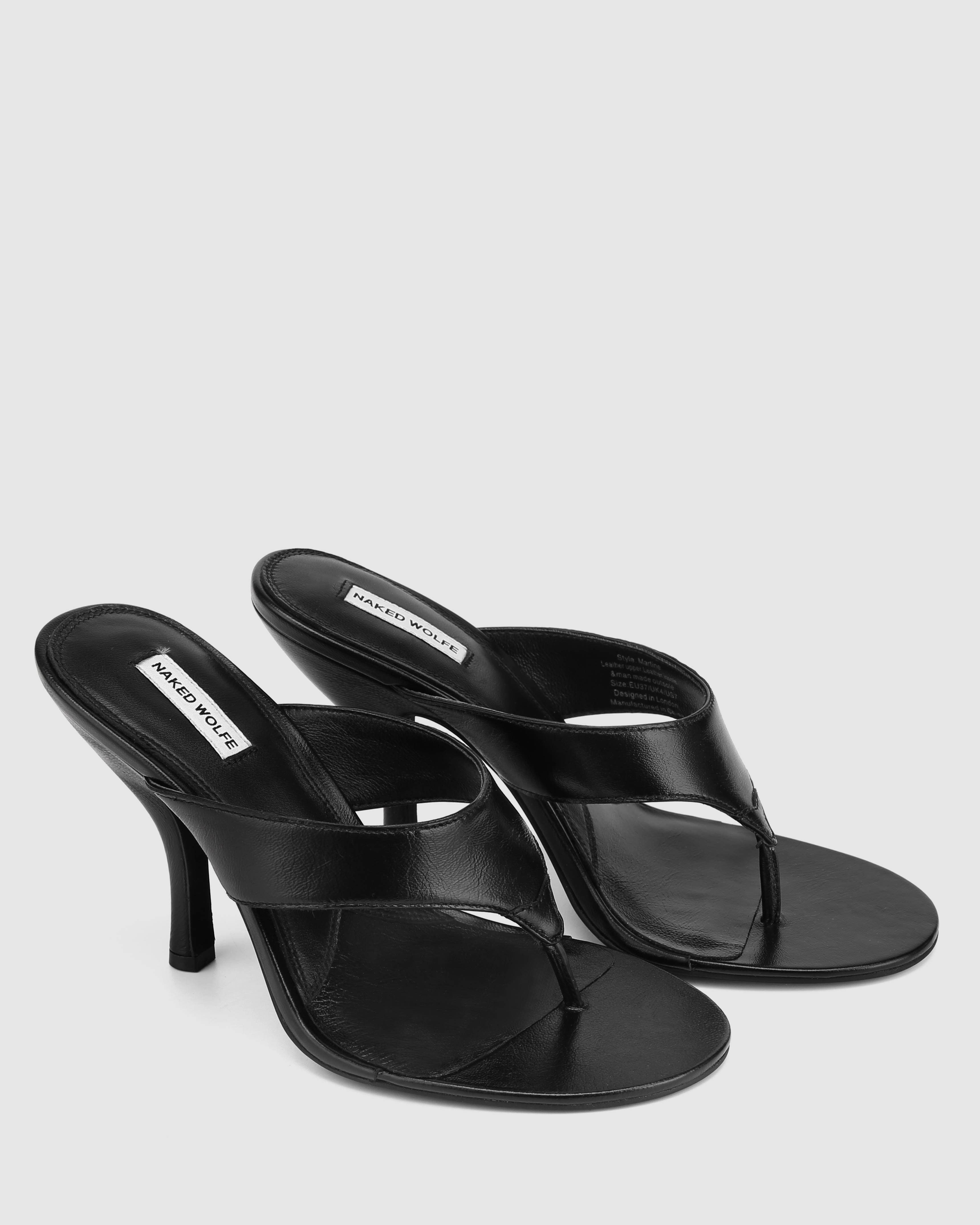 Naked Wolfe Martine Heels, Alternate, color, Black