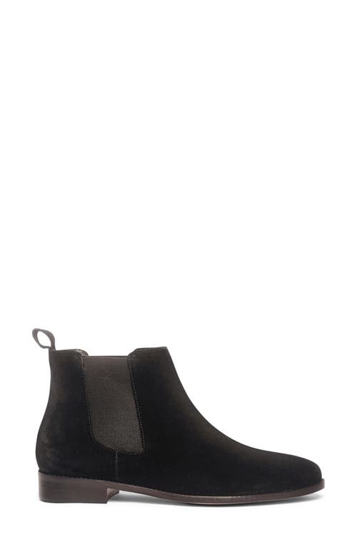 Anthony Veer Michelle Chelsea Boot In Black Suede