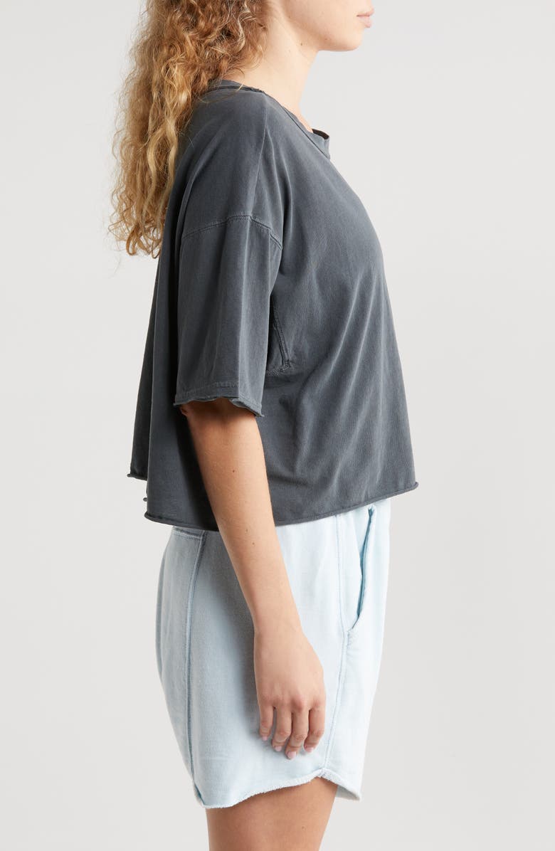 Free People FP Movement Inspire Cotton T-Shirt, Alternate, color, Black