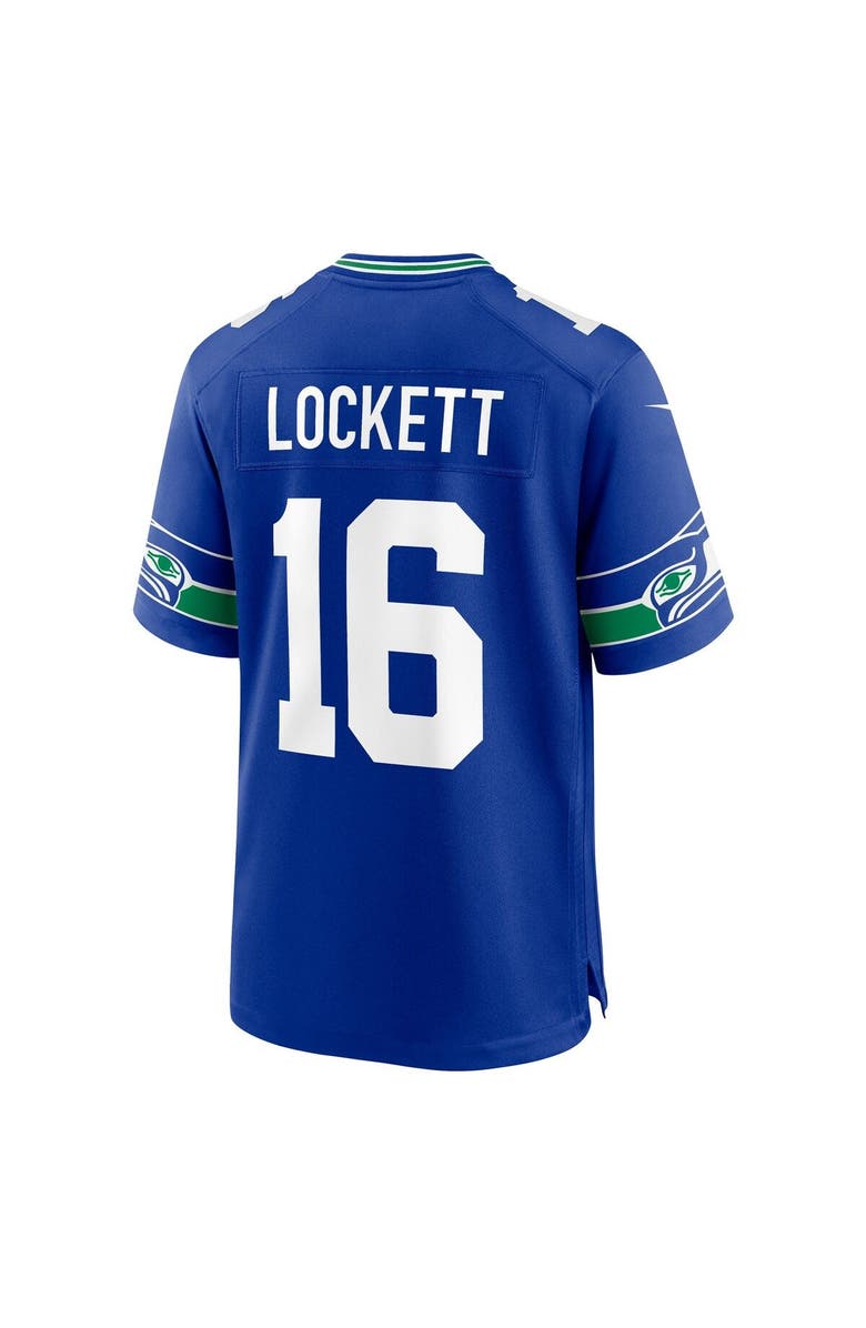 Nike Men's Nike Tyler Lockett Royal Seattle Seahawks Throwback Player Game Jersey, Alternate, color, Royal