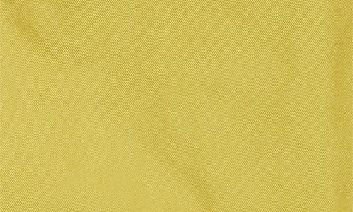 Melitta Baumeister Funnel Neck Taffeta Top In Mustard Lime