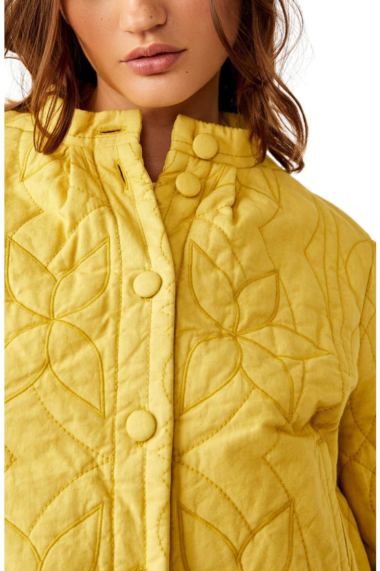 Quinn Quilted Jacket, Alternate, color, CITRONELLE