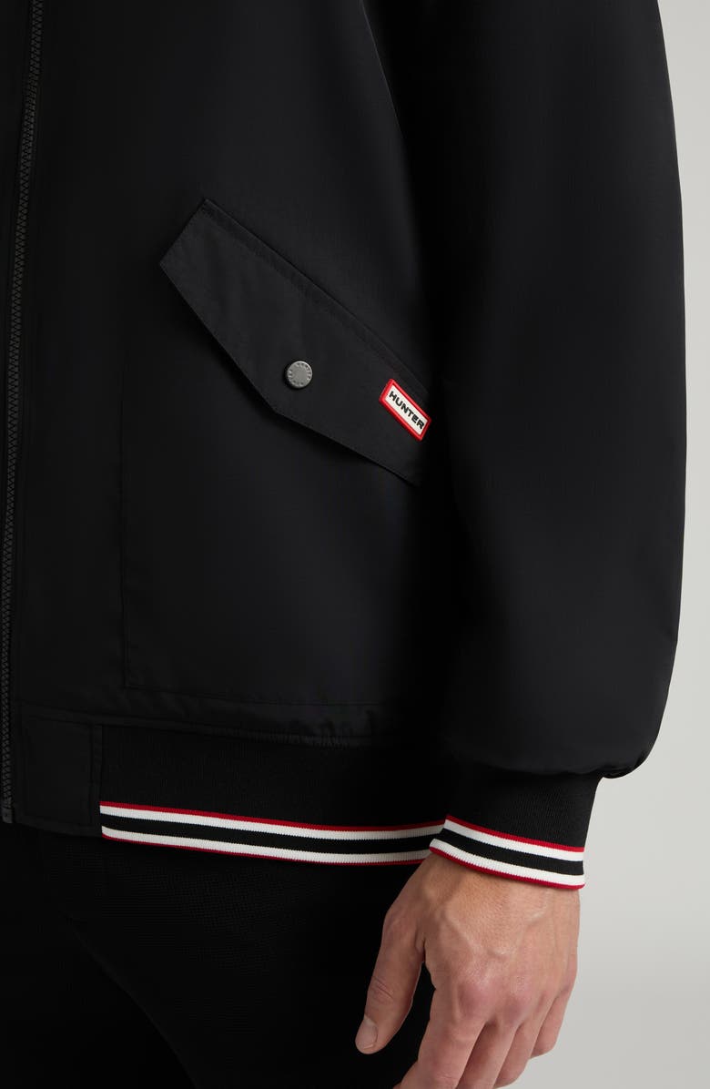 Hunter Gaston Water Repellent Bomber Jacket, Alternate, color, Black
