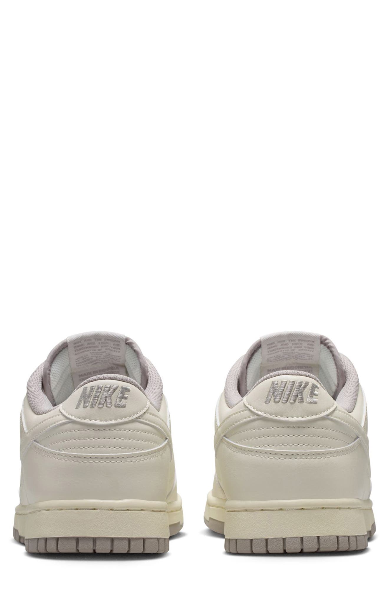 Dunk Low Basketball Sneaker, Alternate, color, SOFT PEARL/ GREY/ SOFT PEARL