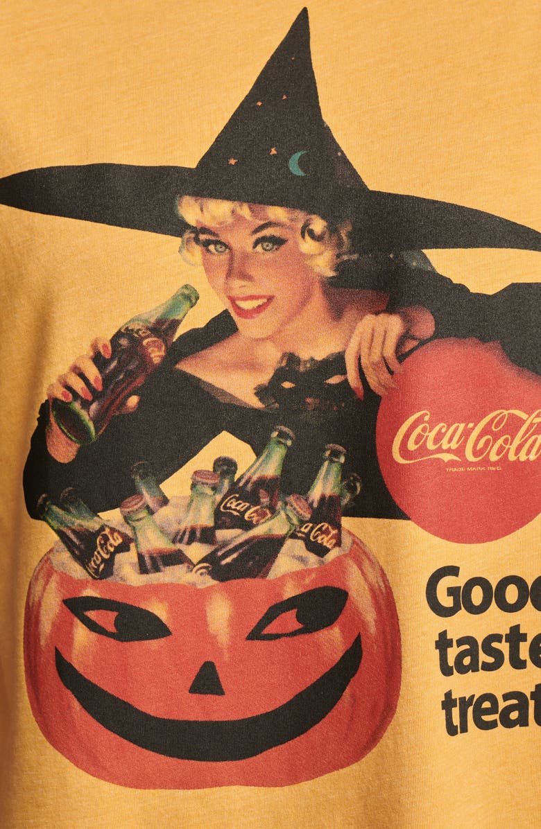 Lucky Brand Coca Cola<sup>®</sup> Good Taste Treat Graphic T-Shirt, Alternate, color, Honey Yellow