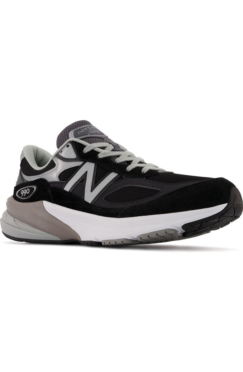 New Balance Made in USA 990 v6 Sneaker, Main, color, Black/ Black