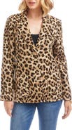 Karen Kane Leopard Print Jacquard Blazer