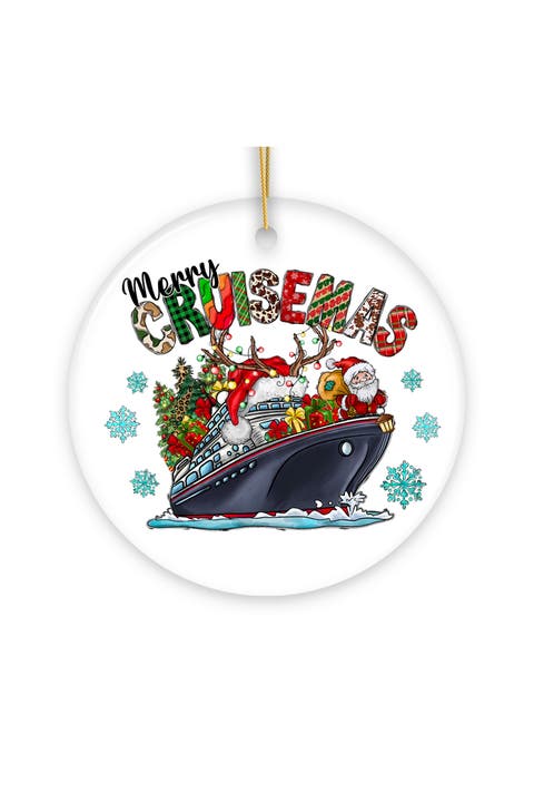Merry Cruisemas Santa Cruise Ship Ornament