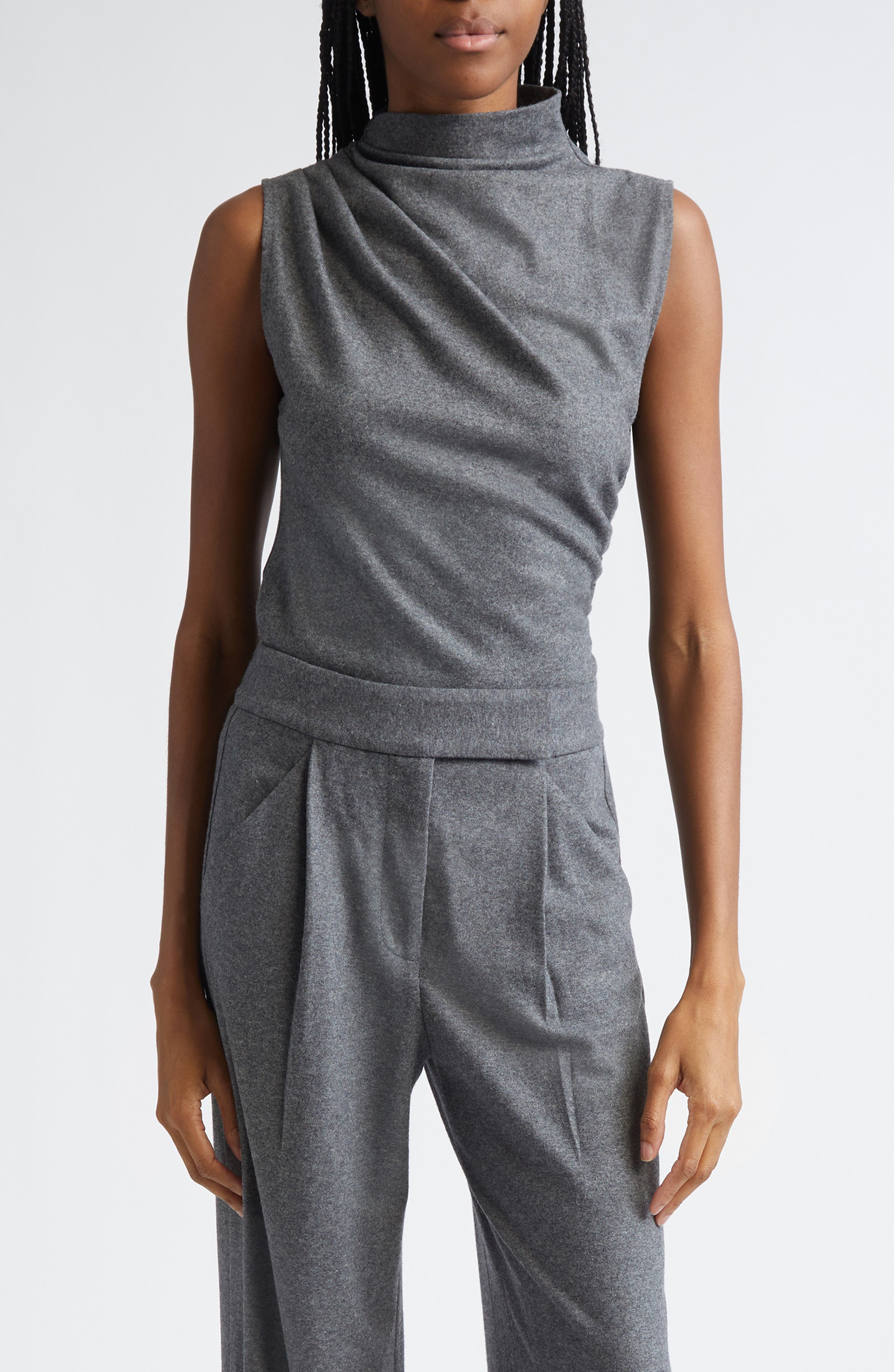 Veronica Beard Mylie Sleeveless Wool Blend Sweater