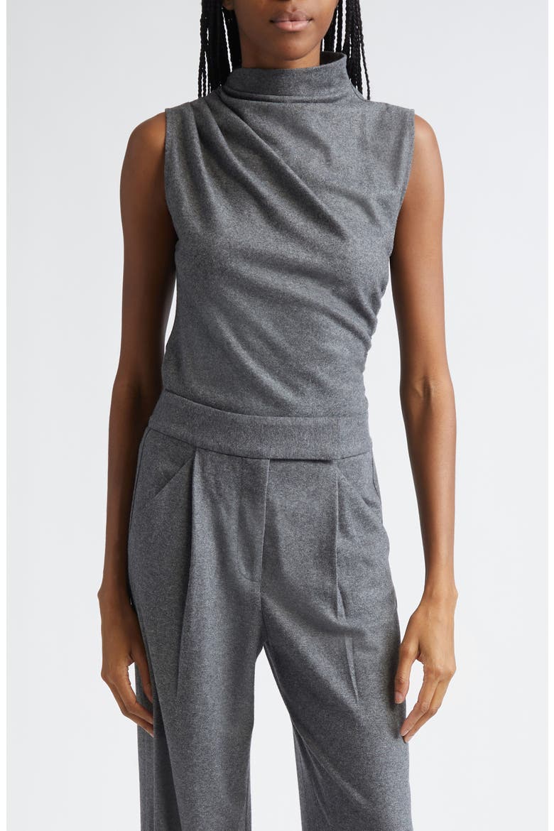 Mylie Sleeveless Wool Blend Sweater, Main, color, MEDIUM HEATHER GREY