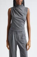Veronica Beard Mylie Sleeveless Wool Blend Sweater