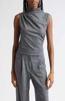 Veronica Beard Mylie Sleeveless Wool Blend Sweater