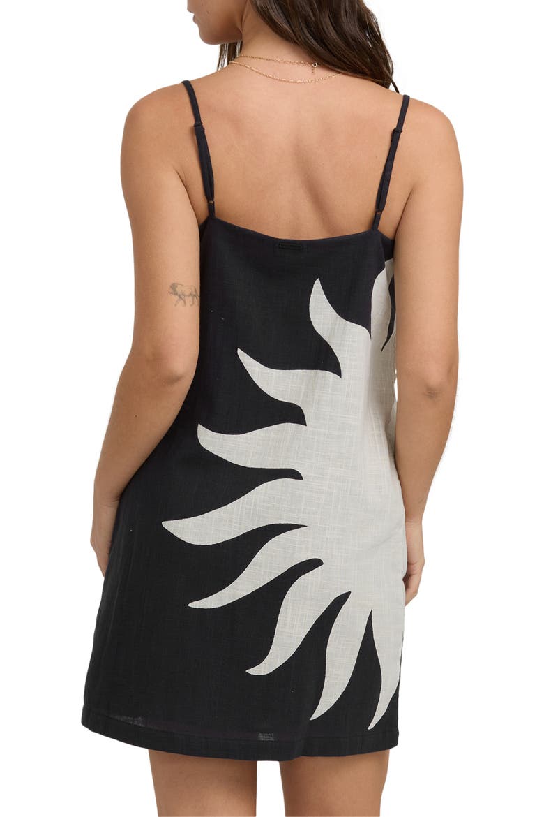 Sunburst Spaghetti Strap Minidress, Alternate, color, BLUE CAPRI