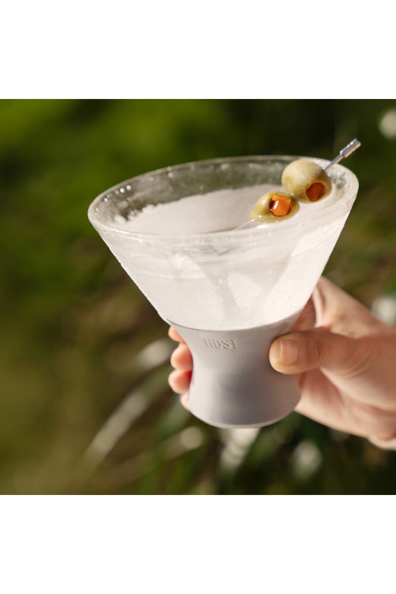 Glass FREEZE Martini Cooling Cup Set of 2, Alternate, color, Gray