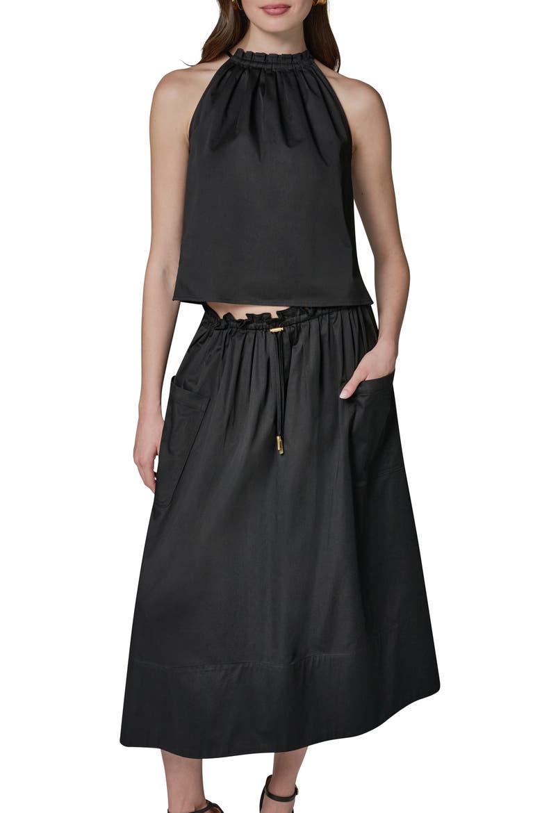 Two-Piece Sleeveless Dress, Main, color, BLACK