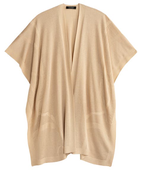 Matte Shine Belting Ruana