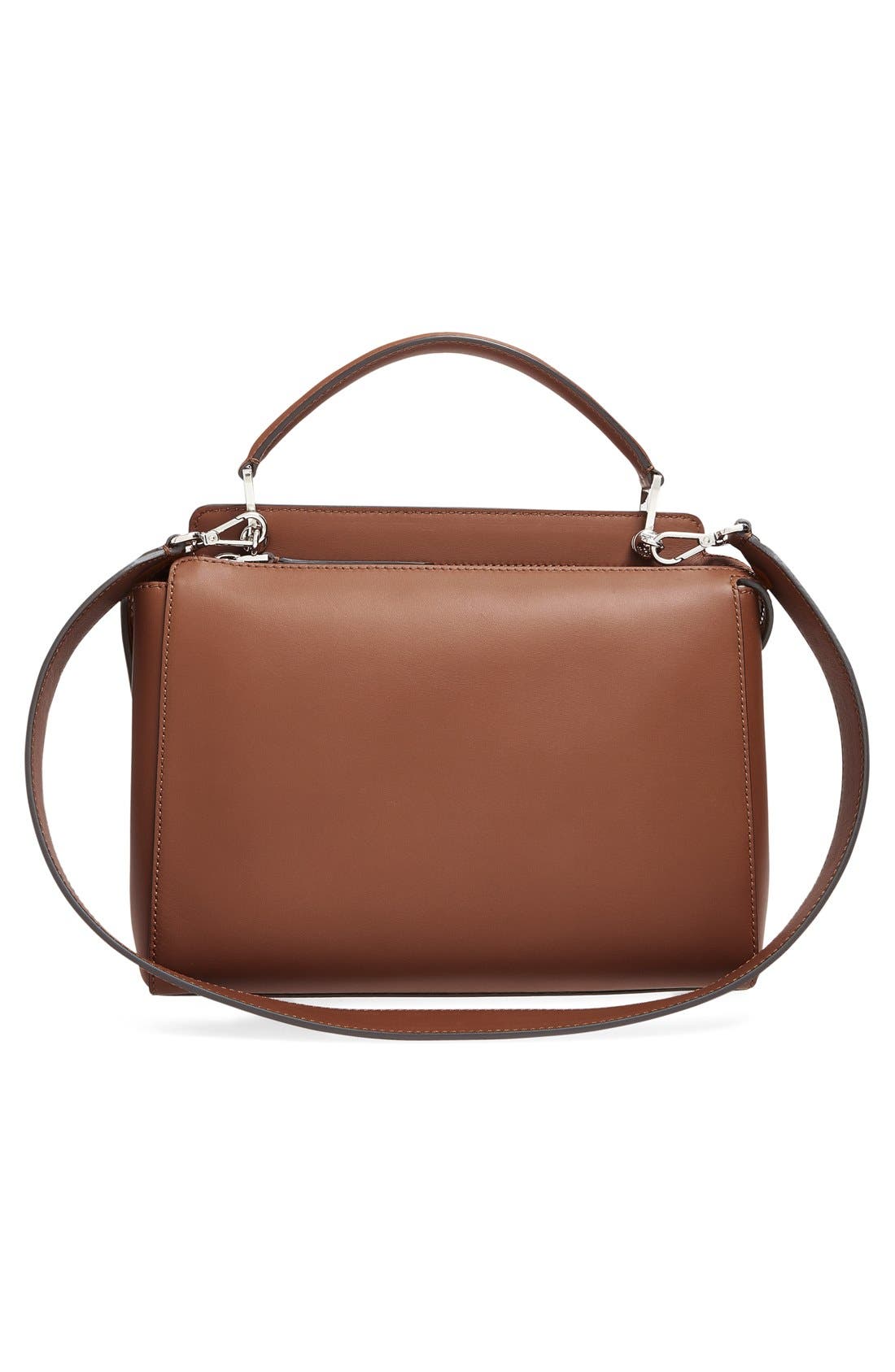 'DOTCOM' Leather Satchel, Alternate, color, BARK/ BUBBLE GUM