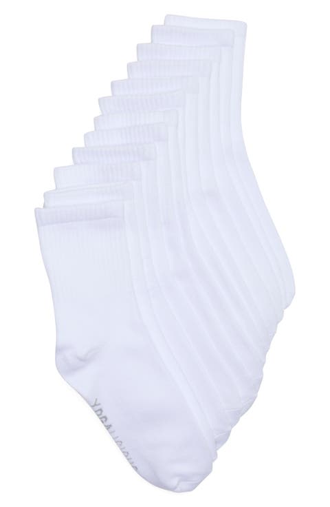 6-Pack Rib Crew Socks