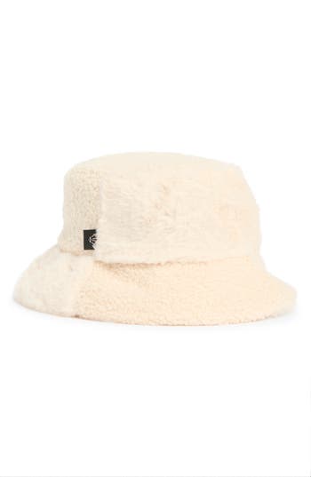 Nanette Lepore Faux Fur Mixed Media Bucket Hat