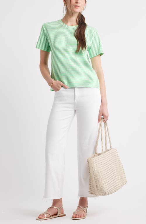 Caslon ® Stripe Crop T-shirt In Multi