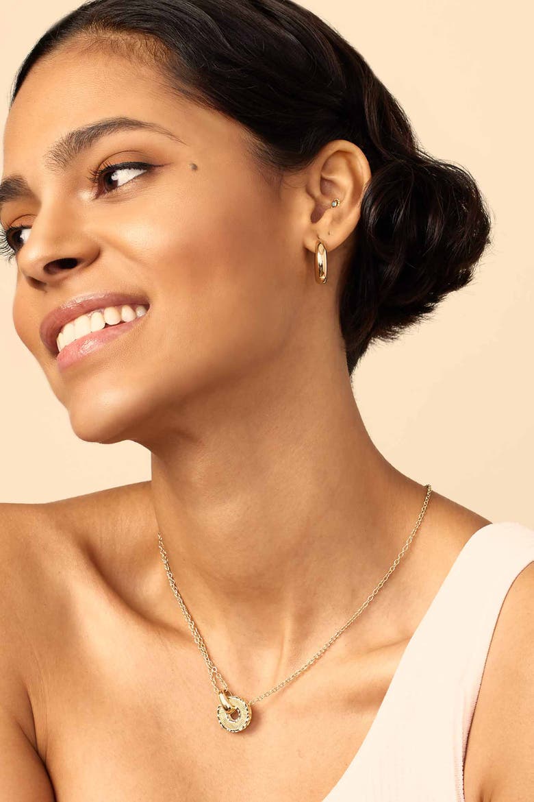 14K Yellow Gold Icon Pendant Necklace, Alternate, color, Yellow Gold
