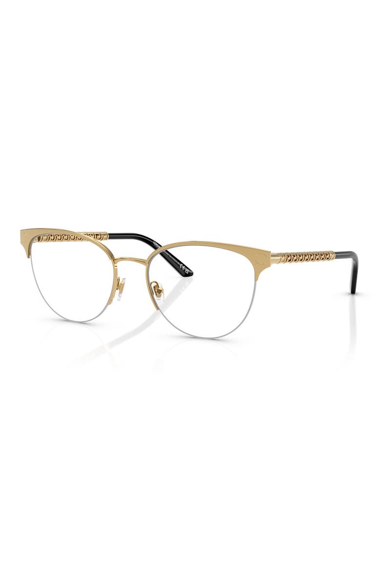 53mm Cat Eye Optical Glasses, Alternate, color, GOLD