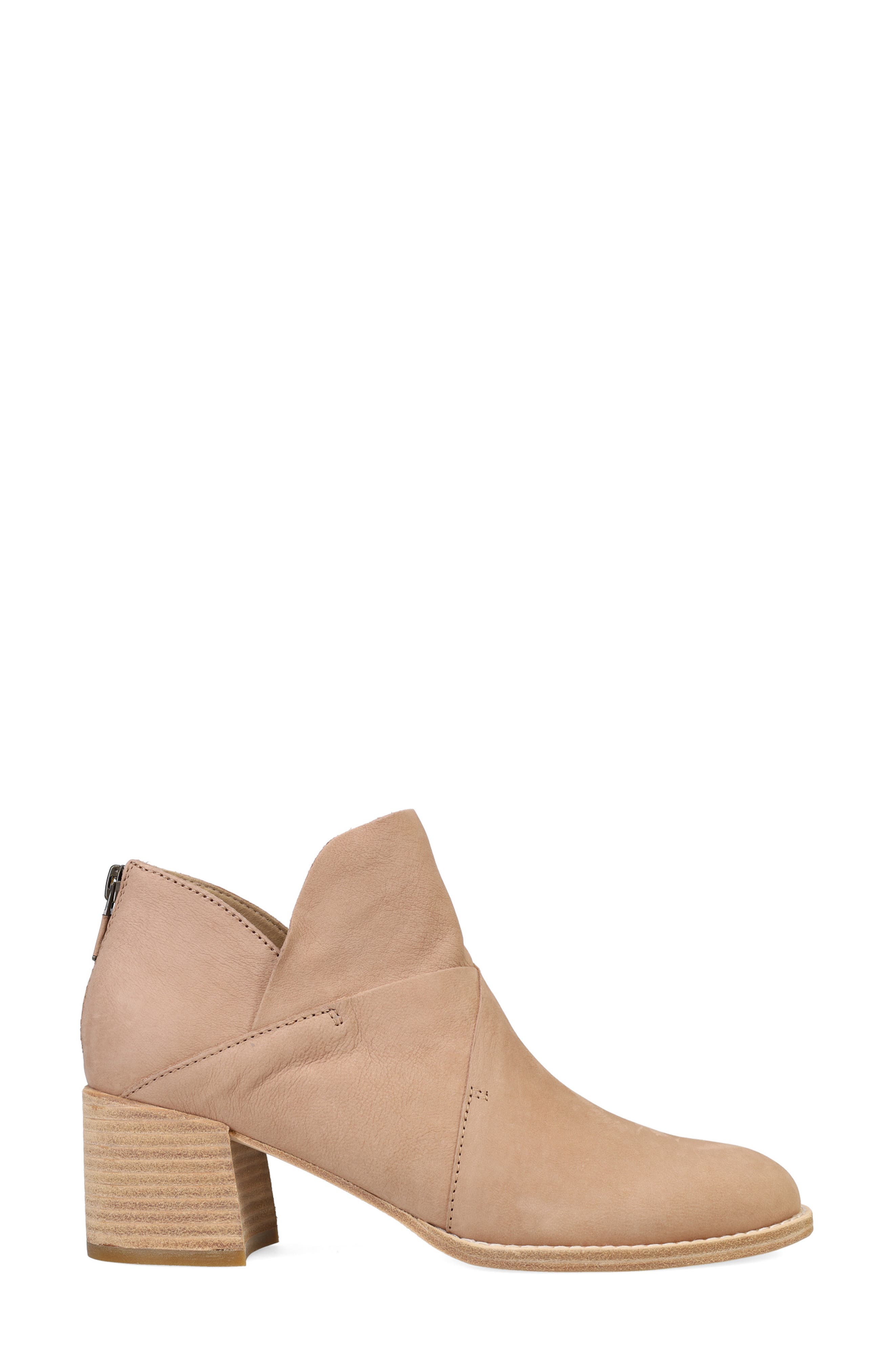 Eileen Fisher Bento Block Heel Bootie, Alternate, color, Barley