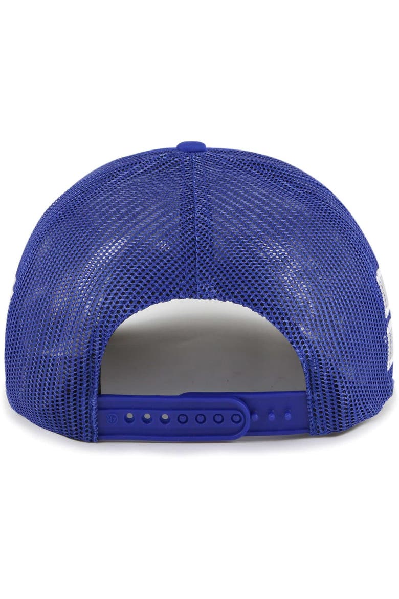 Men's '47 Blue Dallas Mavericks Sidebrand Stripes Trucker Adjustable Hat, Alternate, color, Blue