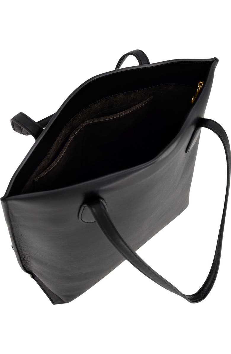 Vince Athene Leather Tote, Alternate, color, Black