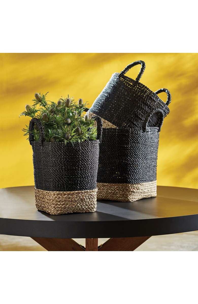Napa Home & Garden Madura Market Baskets Set of 3, Alternate, color, Black
