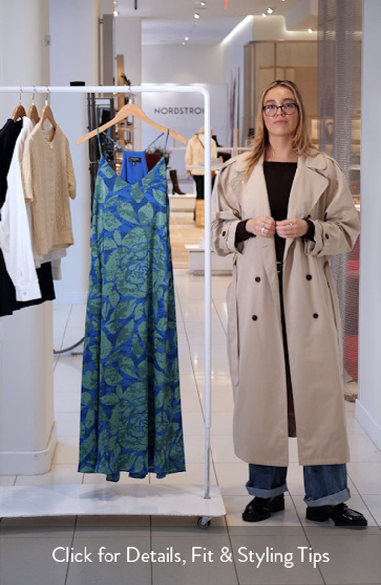 Print Pocket Sleeveless Maxi Dress, sales video thumbnail