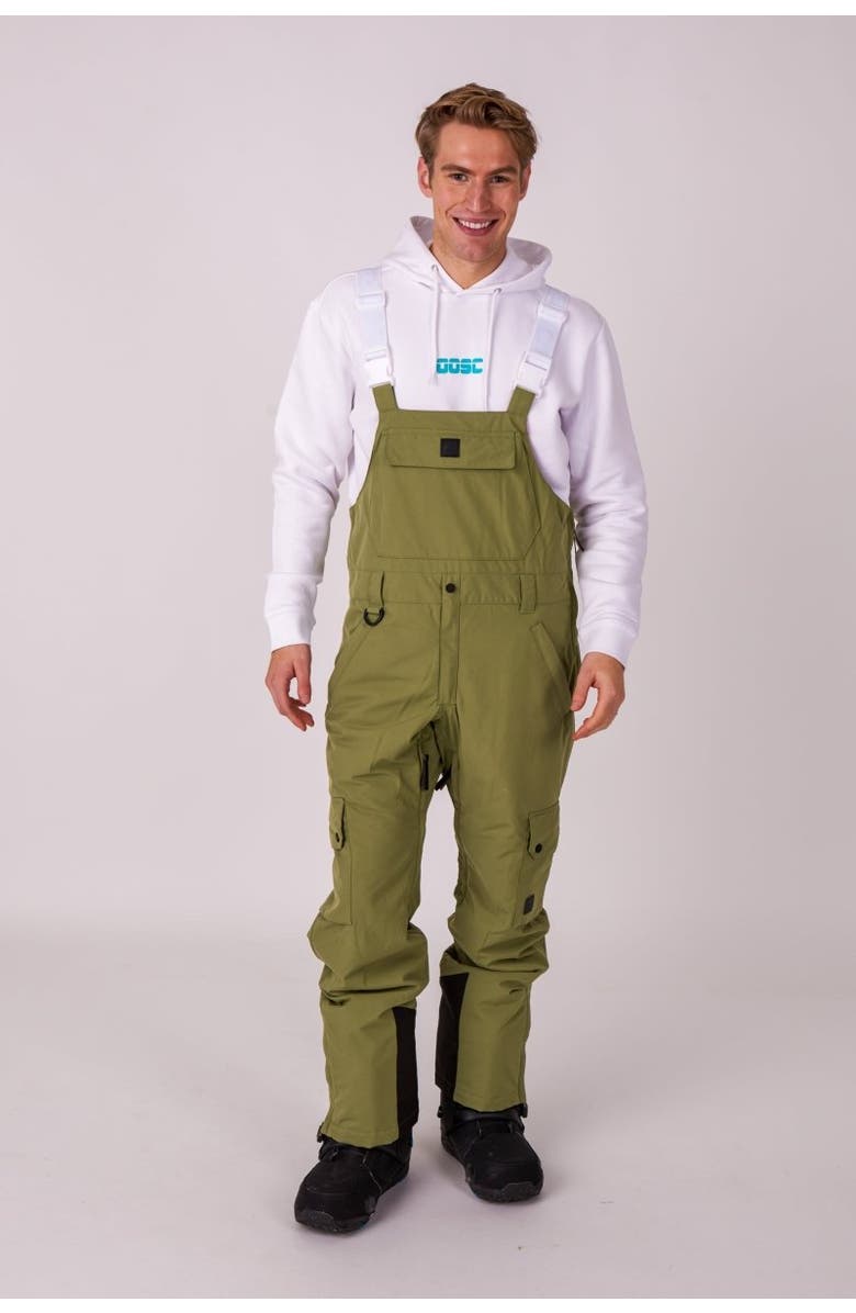 OOSC Yeh Man Bib Pant - Khaki, Main, color, Khaki