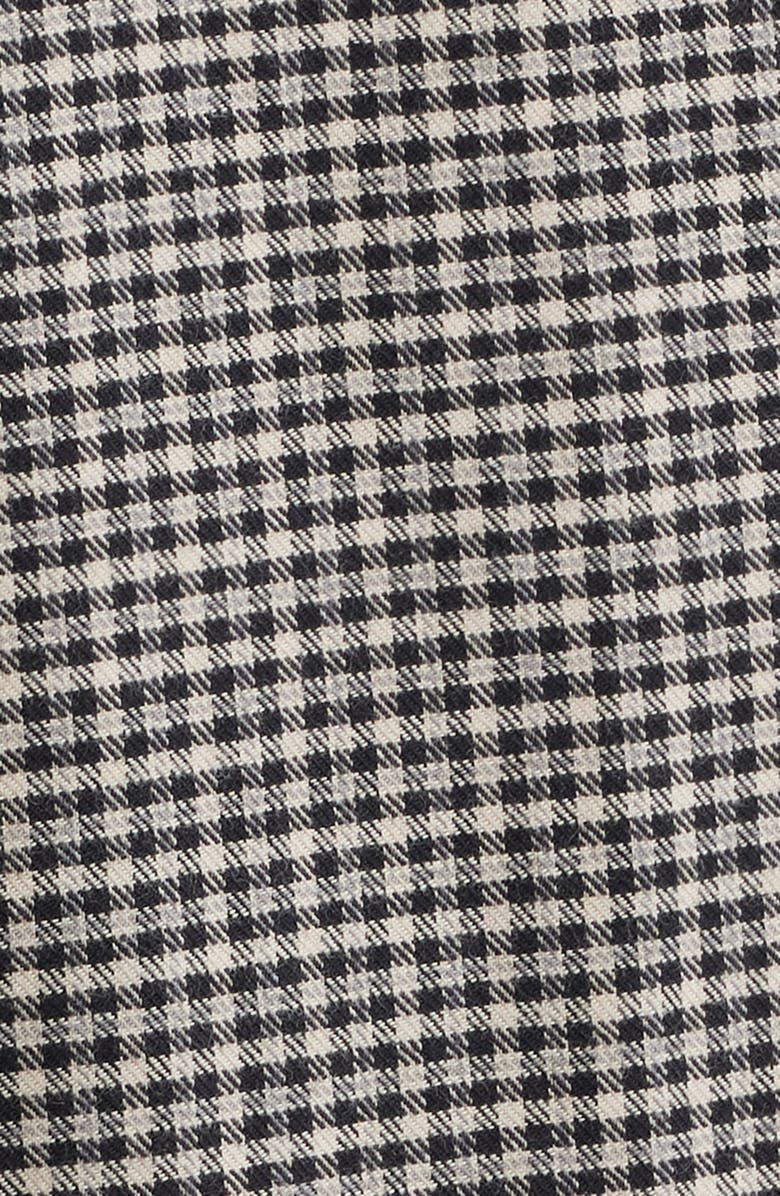 Les Deux Konrad Microcheck Flannel Button-Down Shirt, Alternate, color, Gargoyle