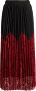 NIKKI LUND Renly Pleated Lace Skirt