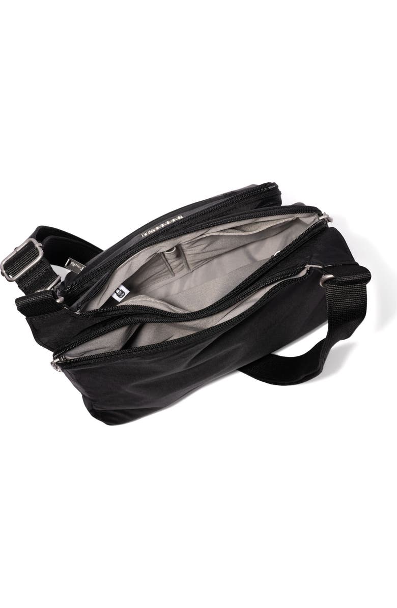 BAGGALLINI Securtex Anti-Theft Crossover Crossbody, Alternate, color, Black