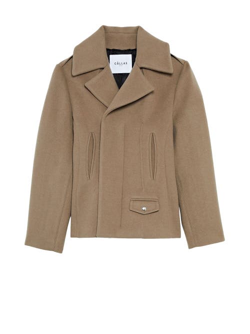 Callas Milano Franke- Zipper Front Moto Jacket In Brown