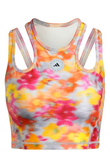 Adidas By Stella Mccartney Pr Printed Crop Tank