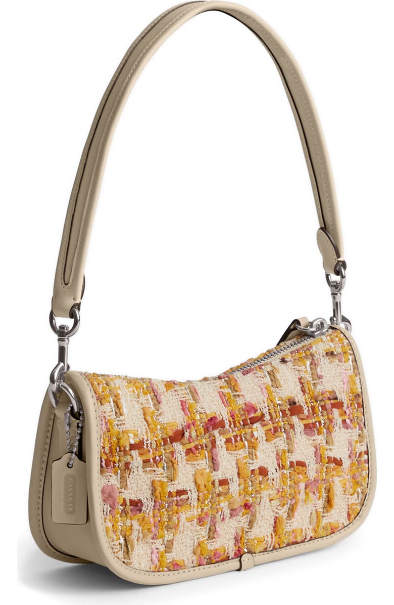 COACH Swinger Tweed Shoulder Bag, Alternate, color,