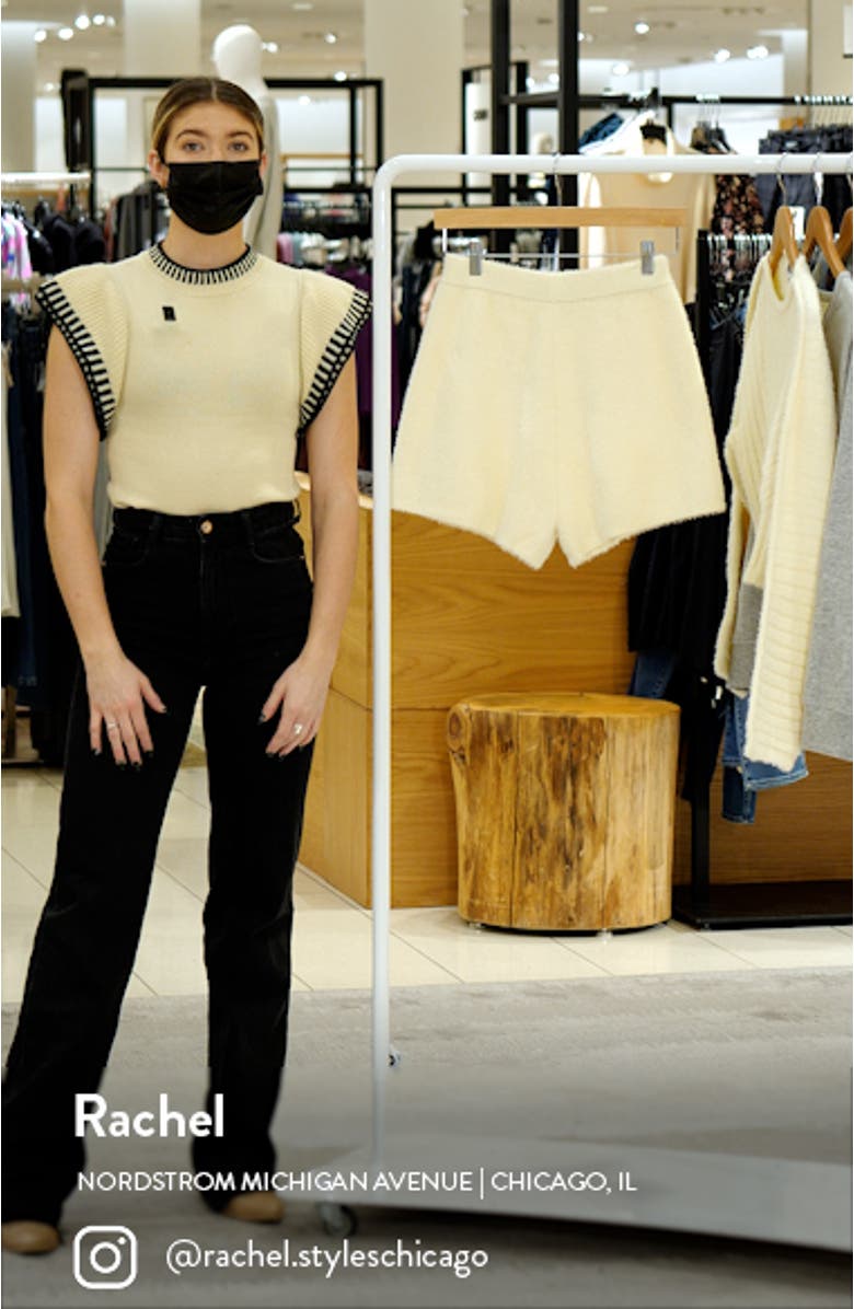 High Waist Knit Shorts, sales video thumbnail