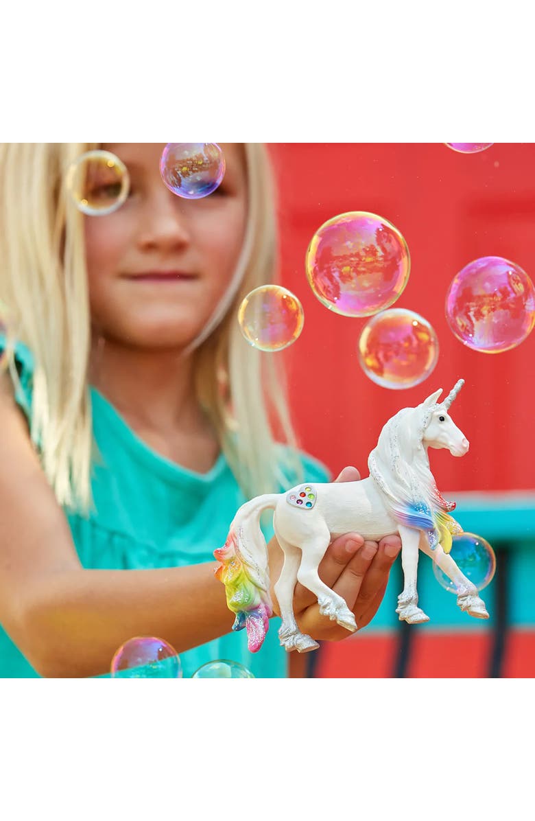 Schleich Bayala Rainbow Love Unicorn Stallion Toy Figure, Alternate, color, Multicolored
