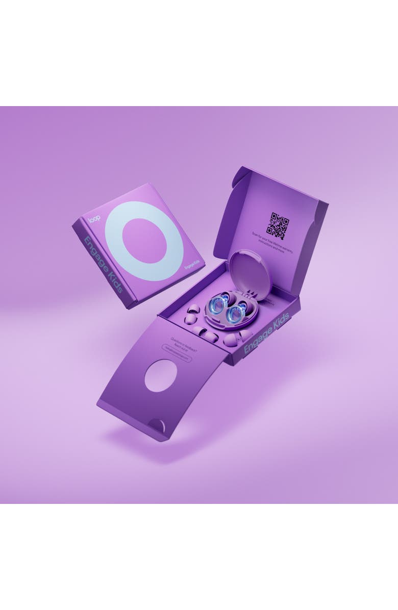 LOOP Engage Kids 2 Earplugs (6-12 yrs) for Focus, Anxiety & Stress, Alternate, color, Blue