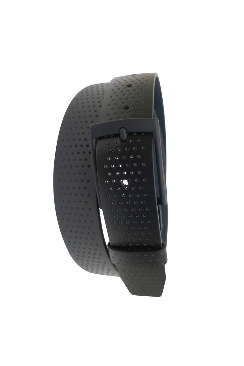 Comfort Stretch Perforated Leather Golf Belt, Alternate, color, Black