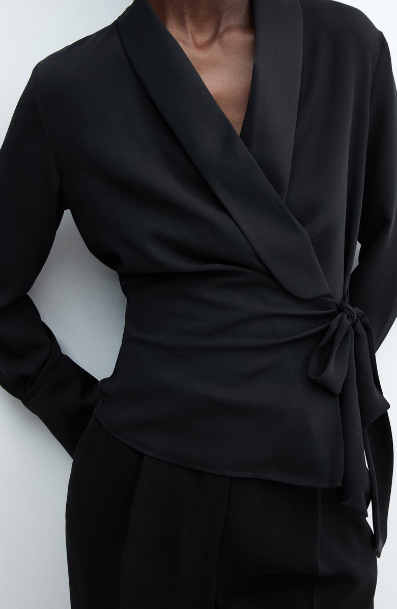 MANGO Wrap Shirt, Alternate, color, 